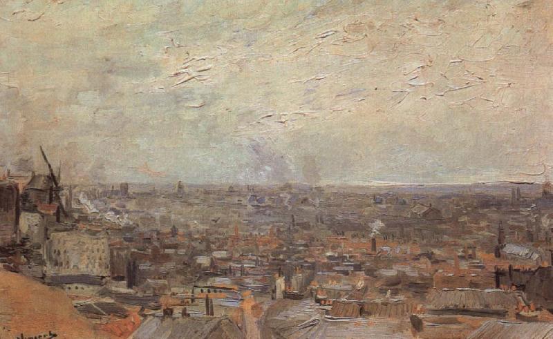 Vincent Van Gogh View of Paris From Montmatre oil painting picture